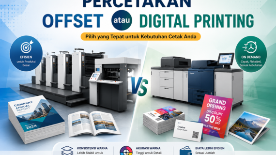 Memilih Cetak Offset atau Digital Printing? Kenali Perbedaannya Sebelum Mencetak